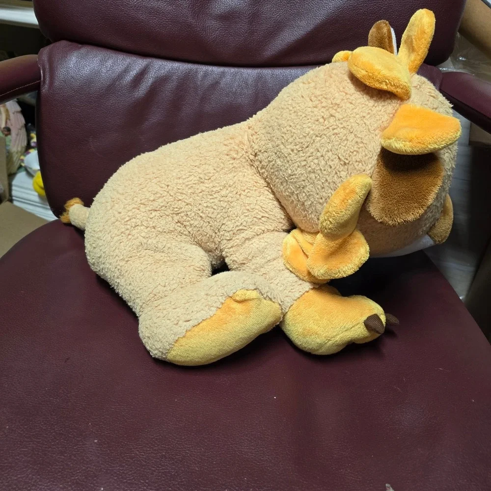 FAO Schwarz Lion Plush Stuffed Animal Tan Orange Yellow 2010 Toys R Us 496913